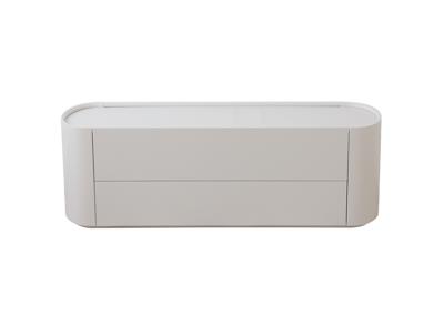 Мебель Ellipsefurniture Тумба Lagom под ТВ 2 ящика ширина 140 см (дымка) арт. LG01400213520