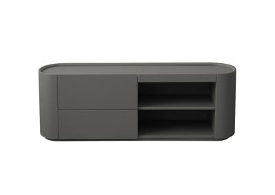 Мебель Ellipsefurniture Тумба Lagom под ТВ 2 ящика 2 полки ширина 140 см (серый) арт. LG01380200520