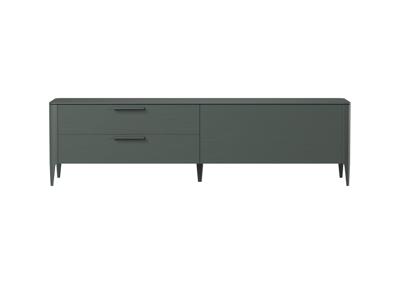 Мебель Ellipsefurniture Тумба Type oak под ТВ 2 ящика откидная дверь (темно-серый) арт. TY010207250101