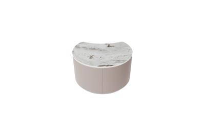 Мебель Ellipsefurniture Столик Moon S, D 43 см высота 25 см (камень OV2, бежевый) арт. LG01366803802