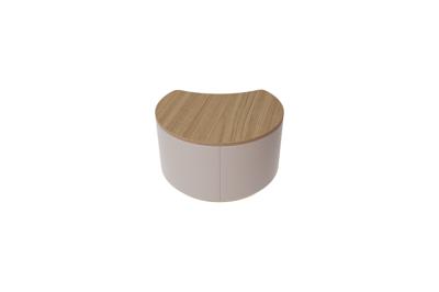 Мебель Ellipsefurniture Столик Moon S, D 43 см высота 25 см (дуб, бежевый) арт. LG01361503802