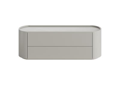 Мебель Ellipsefurniture Тумба Lagom под ТВ 2 ящика ширина 140 см (серо-бежевый) арт. LG01400210020