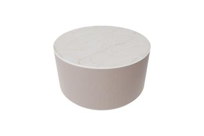 Мебель Ellipsefurniture Столик Sun L, D 66 см высота 35 см (камень LC, бежевый) арт. LG01346603802