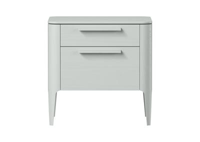 Мебель Ellipsefurniture Тумба прикроватная Type oak 2 ящика ширина 50 см (светло-серый) арт. TY010204300101