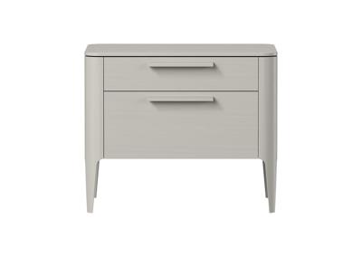 Мебель Ellipsefurniture Тумба прикроватная Type oak 2 ящика ширина 60 см (серо-бежевый) арт. TY010205310101