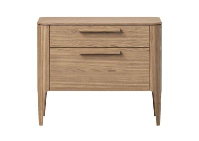 Мебель Ellipsefurniture Тумба прикроватная Type oak 2 ящика ширина 60 см (натуральный дуб) арт. TY010201310101