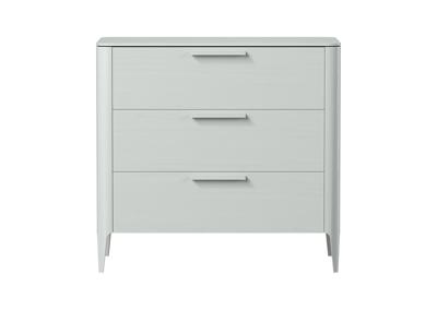Мебель Ellipsefurniture Комод Type oak 3 ящика ширина 90 см (светло-серый) арт. TY010204080101