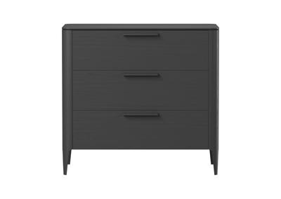 Мебель Ellipsefurniture Комод Type oak 3 ящика ширина 90 см (черный) арт. TY010208080101