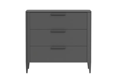 Мебель Ellipsefurniture Комод Type 3 ящика ширина 90 см (темно-серый) арт. TY010306070101