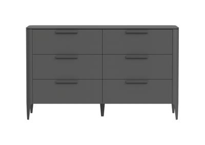 Мебель Ellipsefurniture Комод Type 6 ящиков ширина 140 см (темно-серый) арт. TY010306080101