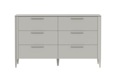 Мебель Ellipsefurniture Комод Type 6 ящиков ширина 140 см (серо-бежевый) арт. TY010304080101