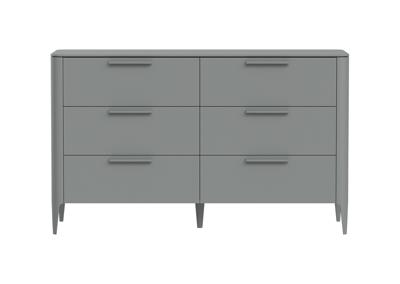 Мебель Ellipsefurniture Комод Type 6 ящиков ширина 140 см (серый) арт. TY010303080101