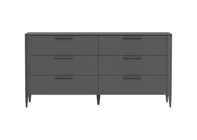 Мебель Ellipsefurniture Комод Type 6 ящиков ширина 170 см (темно-серый) арт. TY010306090101