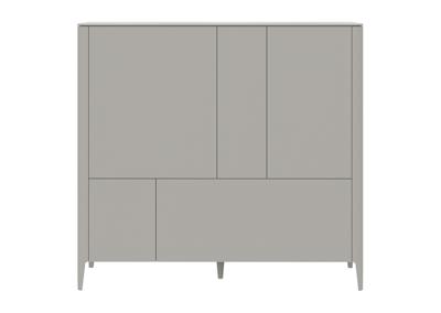 Мебель Ellipsefurniture Шкаф Type 3 двери 2 ящика высота 135 см (серо-бежевый) арт. TY010304360101