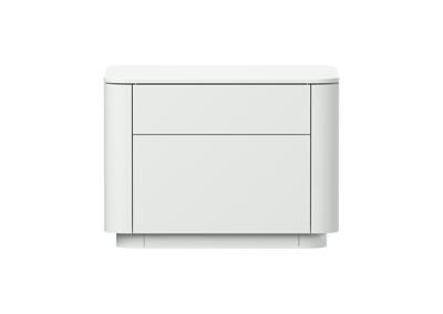 Мебель Ellipsefurniture Тумба прикроватная Tammi 2 ящика ширина 50 см (белый) арт. TM010201150101