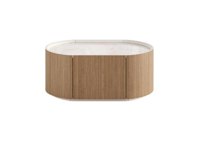 Мебель Ellipsefurniture Тумба прикроватная Lagom 1 ящик ширина 60 см (камень LC, натуральный дуб) арт. LG01426614122