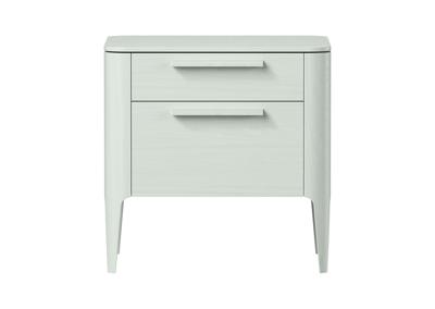 Мебель Ellipsefurniture Тумба прикроватная Type oak 2 ящика ширина 50 см (белый) арт. TY010202300101