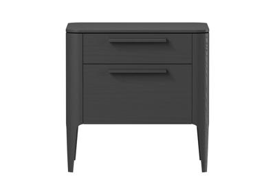 Мебель Ellipsefurniture Тумба прикроватная Type oak 2 ящика ширина 50 см (черный) арт. TY010208300101