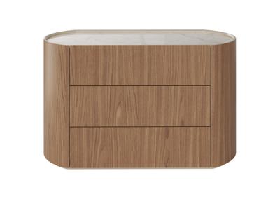 Мебель Ellipsefurniture Комод Lagom 3 ящика ширина 120 см (натуральный дуб, камень LC) арт. LG01436614131