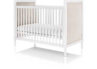 Мебель Ellipsefurniture Кроватка Elit (белый, бежевая ткань) арт. ET010101030401