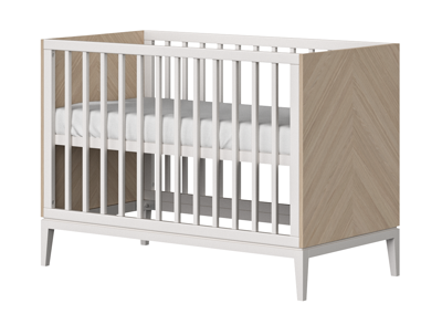 Мебель Ellipsefurniture Кроватка Fjord спальное место 60*120 см (белый) арт. FJ010101050101