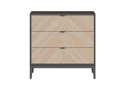 Мебель Ellipsefurniture Комод Fjord 3 ящика (темно-серый) арт. FJ010102030101