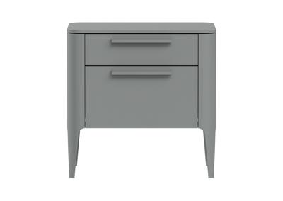 Мебель Ellipsefurniture Тумба прикроватная Type 2 ящика ширина 50 см (серый) арт. TY010303320101