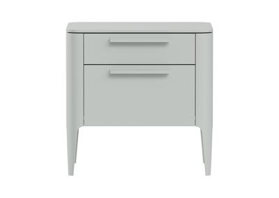 Мебель Ellipsefurniture Тумба прикроватная Type 2 ящика ширина 50 см (светло-серый) арт. TY010302320101