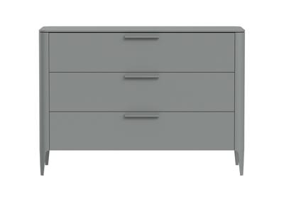 Мебель Ellipsefurniture Комод Type 3 ящика ширина 120 см (серый) арт. TY010303060101