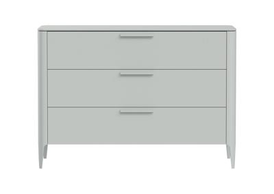 Мебель Ellipsefurniture Комод Type 3 ящика ширина 120 см (светло-серый) арт. TY010302060101