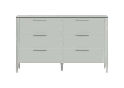 Мебель Ellipsefurniture Комод Type 6 ящиков ширина 140 см (светло-серый) арт. TY010302080101