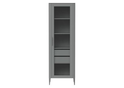 Мебель Ellipsefurniture Витрина Type стеклянная высота 200 см R (серый) арт. TYR10303030101