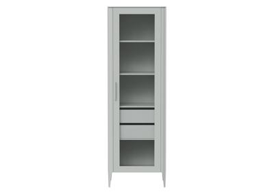 Мебель Ellipsefurniture Витрина Type стеклянная высота 200 см R (светло-серый) арт. TYR10302030101