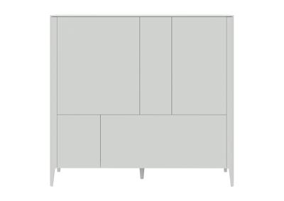 Мебель Ellipsefurniture Шкаф Type 3 двери 2 ящика высота 135 см (белый) арт. TY010301360101