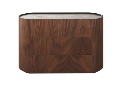 Мебель Ellipsefurniture Комод Lagom 3 ящика ширина 120 см (орех, камень OV) арт. LG01436712431