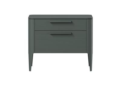 Мебель Ellipsefurniture Тумба прикроватная Type oak 2 ящика ширина 60 см (темно-серый) арт. TY010207310101