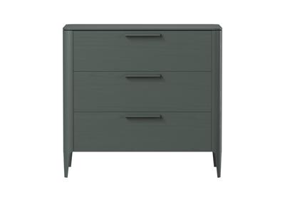 Мебель Ellipsefurniture Комод Type oak 3 ящика ширина 90 см (темно-серый) арт. TY010207080101