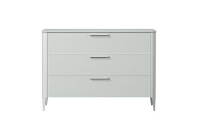 Мебель Ellipsefurniture Комод Type oak 3 ящика ширина 120 см (светло-серый) арт. TY010204060101