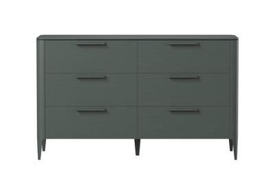 Мебель Ellipsefurniture Комод Type oak 6 ящиков ширина 140 см (темно-серый) арт. TY010207090101