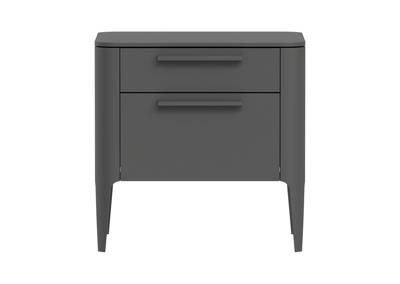 Мебель Ellipsefurniture Тумба прикроватная Type 2 ящика ширина 50 см (темно-серый) арт. TY010306320101