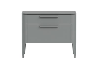 Мебель Ellipsefurniture Тумба прикроватная Type 2 ящика ширина 60 см (серый) арт. TY010303330101