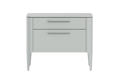 Мебель Ellipsefurniture Тумба прикроватная Type 2 ящика ширина 60 см (светло-серый) арт. TY010302330101