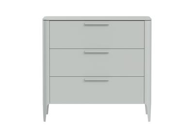 Мебель Ellipsefurniture Комод Type 3 ящика ширина 90 см (светло-серый) арт. TY010302070101