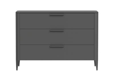 Мебель Ellipsefurniture Комод Type 3 ящика ширина 120 см (темно-серый) арт. TY010306060101