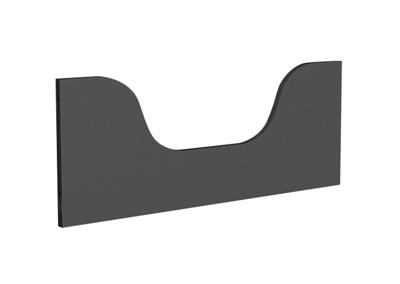 Мебель Ellipsefurniture Бортик-ограничитель для кроватки fjord (темно-серый) арт. FJ034102104