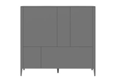 Мебель Ellipsefurniture Шкаф Type 3 двери 2 ящика высота 135 см (серый) арт. TY010303360101
