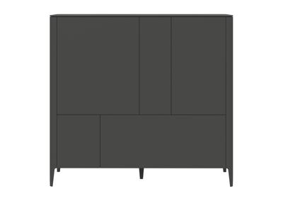 Мебель Ellipsefurniture Шкаф Type 3 двери 2 ящика высота 135 см (темно-серый) арт. TY010306360101