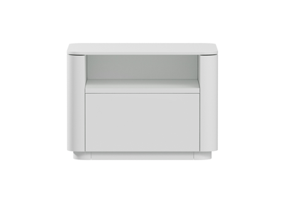 Мебель Ellipsefurniture Тумба прикроватная Tammi 1 полка 1 ящик ширина 50 см (белый) арт. TM010201260101