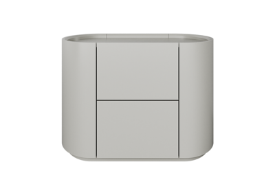 Мебель Ellipsefurniture Тумба прикроватная Lagom 2 ящика ширина 60 см (серо-бежевый) арт. LG010304530301