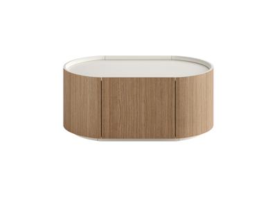 Мебель Ellipsefurniture Тумба прикроватная Lagom 1 ящик ширина 60 см (натуральный дуб, молочный) арт. LG01421500222